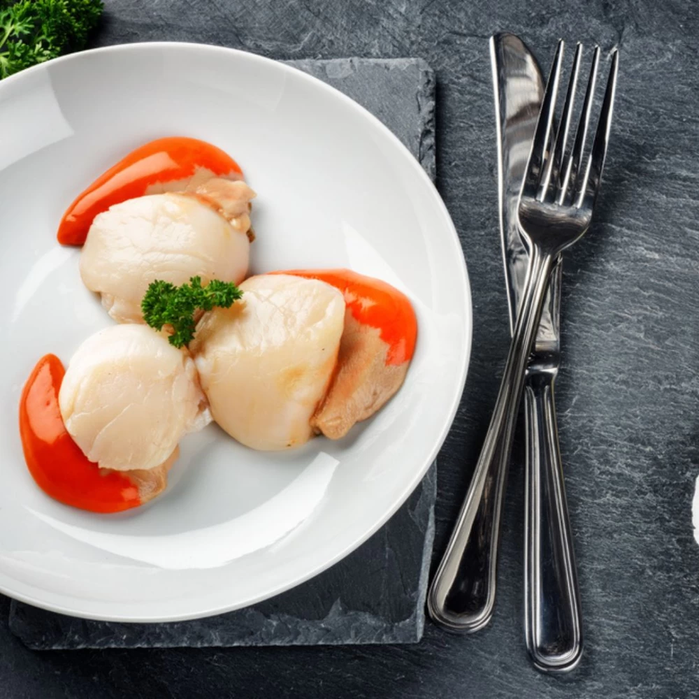 Scallops με αυγό