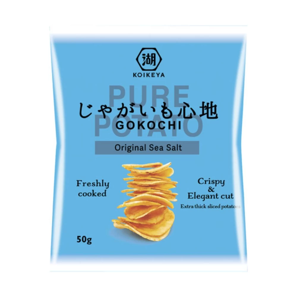Ασιατικά πατατάκια Pure Gokochi Original Sea Salt 50gr